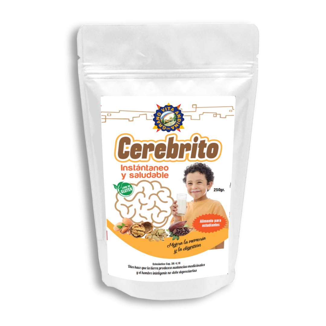 Cerebrito (Habas. Cacao, almendra, nuez, maca) : Suplemento Natural