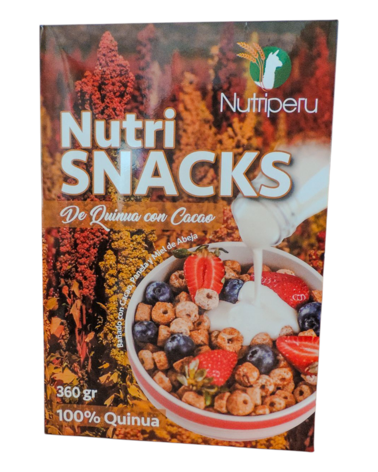 NutriSNACKS - Quinua con Cacao | Nutriperu - Caja 360gr