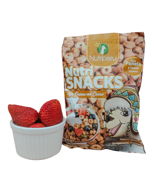 NutriSNACKS - Quinua con Cacao | Nutriperu - Bolsita 30gr