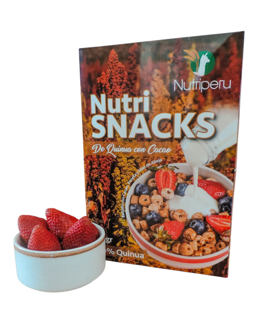 NutriSNACKS - Quinua con Cacao | Nutriperu - Caja 360gr